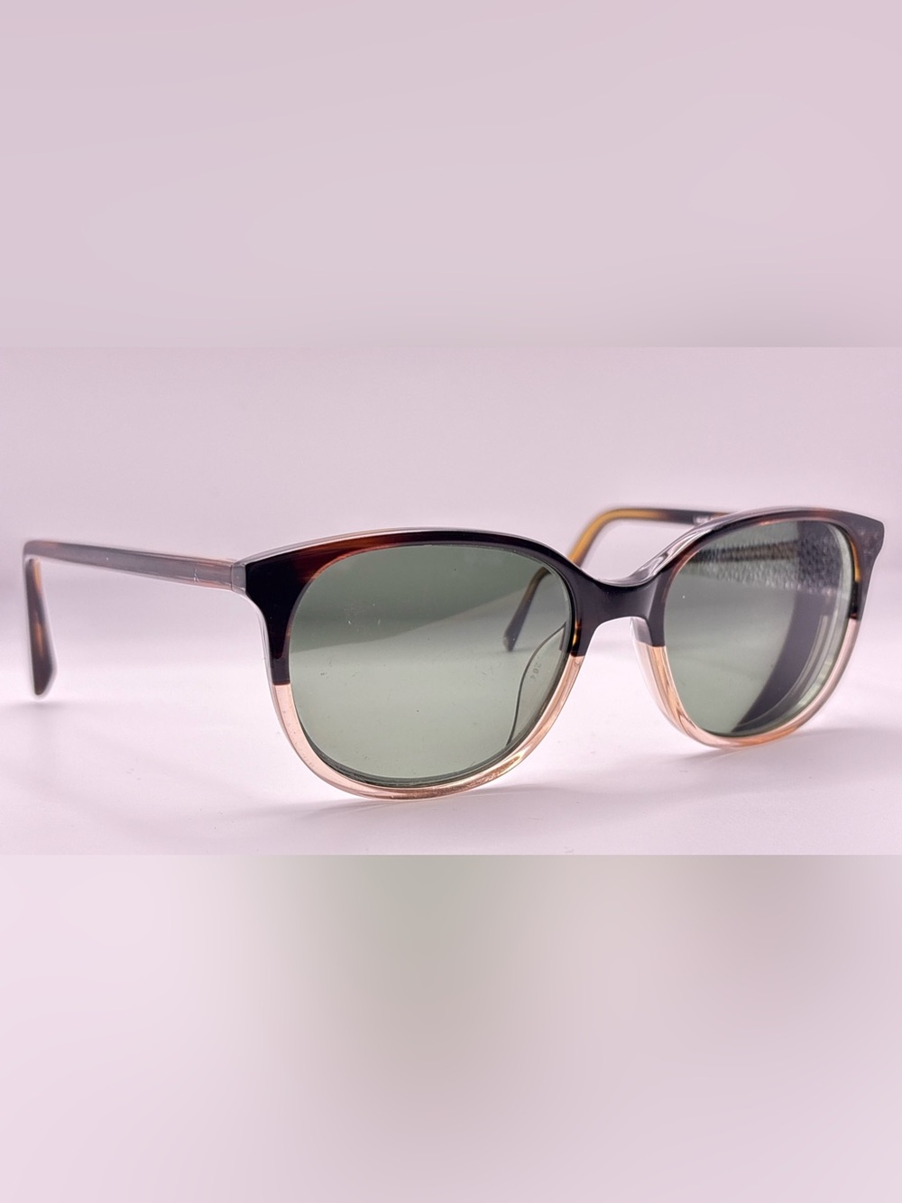 Warby Parker Laurel 615 Black Brown Oval Sunglasses Frames Only